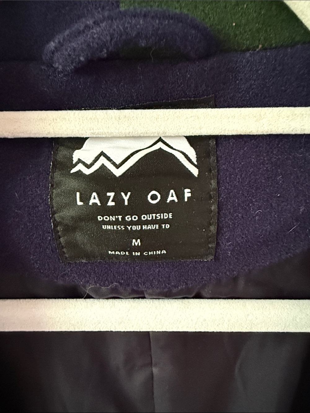 Lazy Oaf Colour Block Double-Breasted Coat in Red, Yellow, Navy, Green - Picture 3 of 6